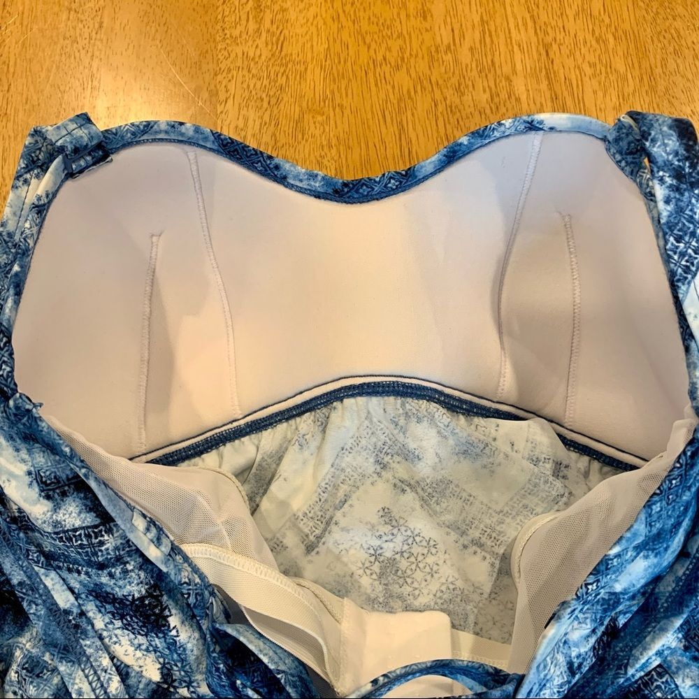 NWT Torrid Blue & White Swim Tankini 12 - Picture 8 of 13